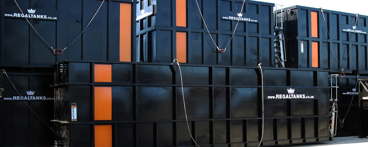 Large industrial storage tank