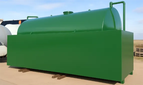 Large industrial storage tanks